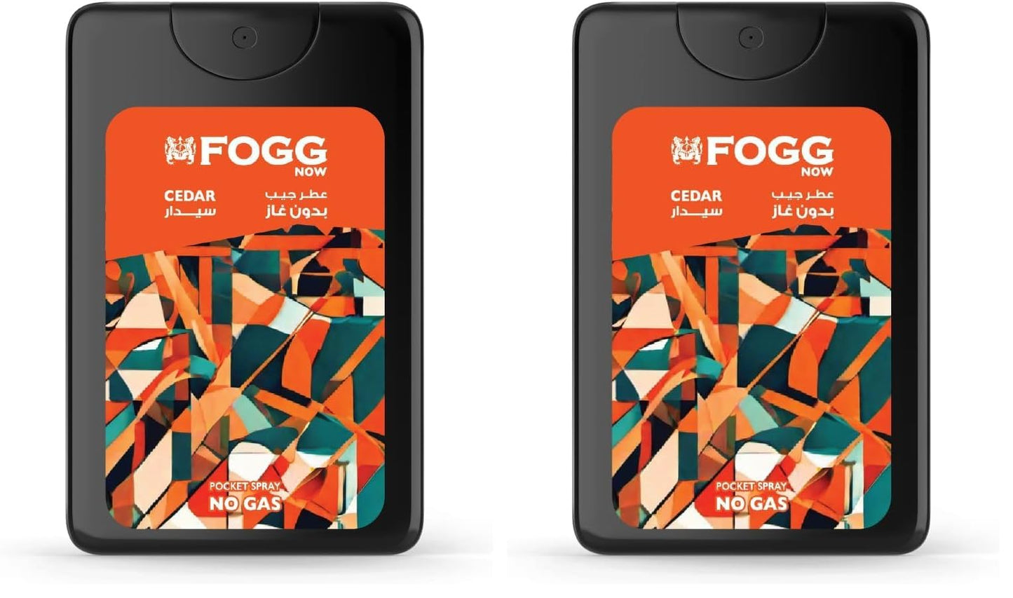 Fogg 17 Ml Perfume spray Deodorants Pocket - Cedar (Pack of 2)