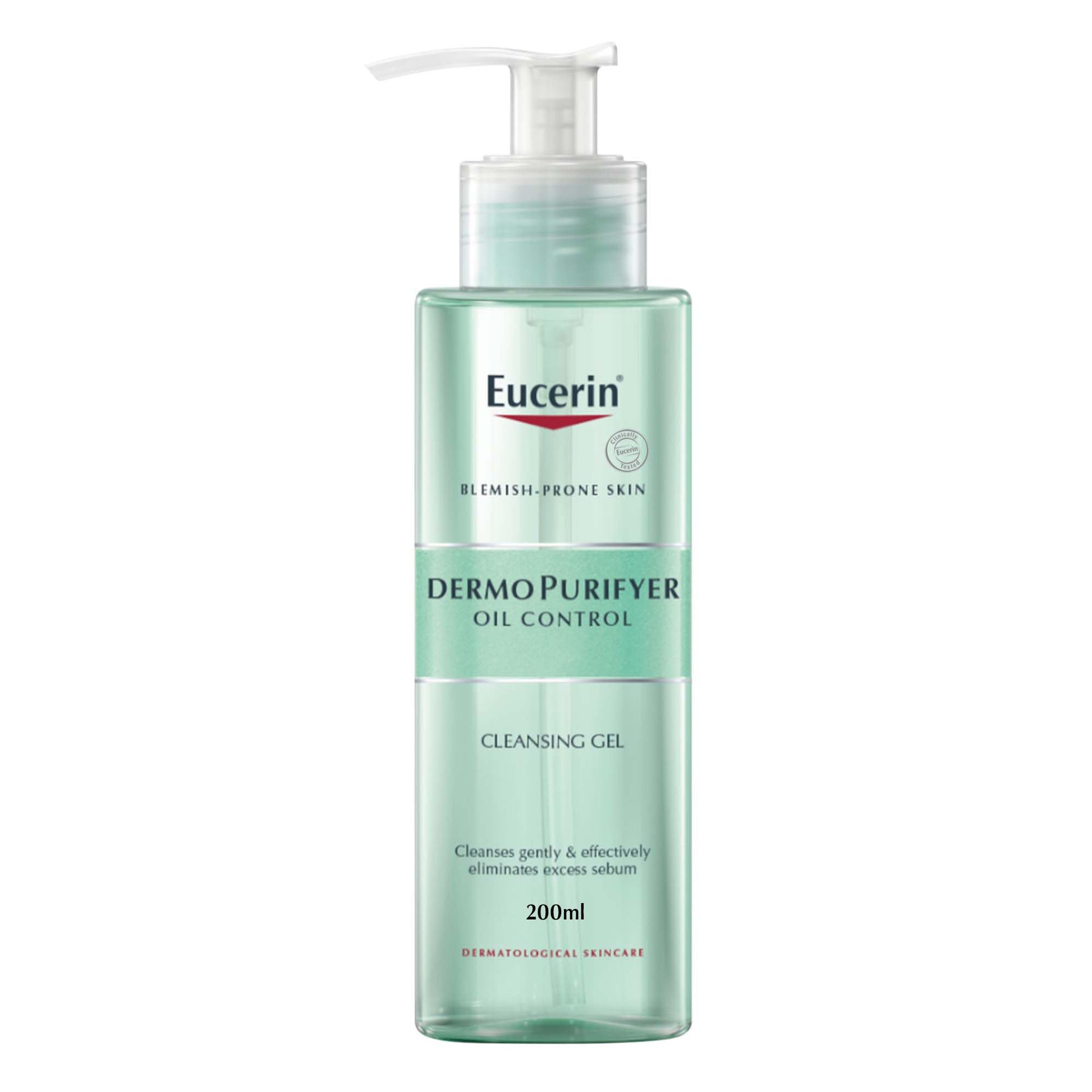 Eucerin جل منظف ديرمو بيوريفير من يوسيرين، 200 مل، اخضر تركواز