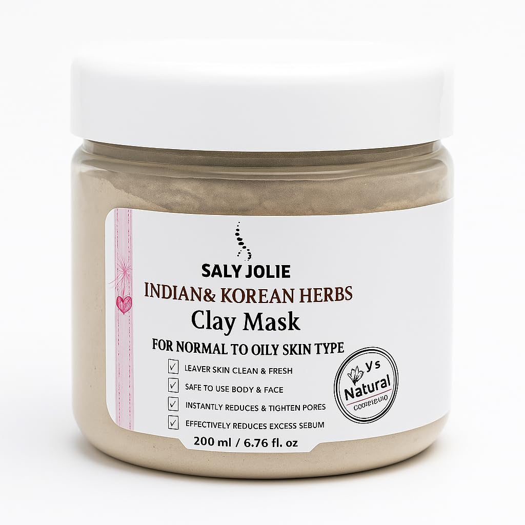 Saly Jolie Purifying Clay Mask With Vitamins for Oily & Combination Skin
