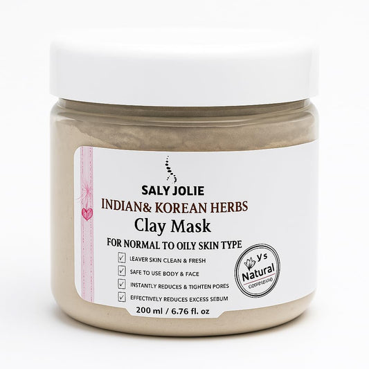 Saly Jolie Purifying Clay Mask With Vitamins for Oily & Combination Skin