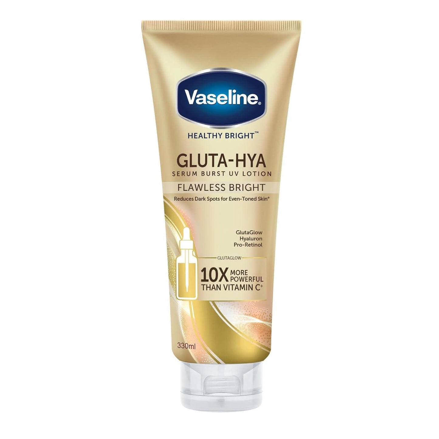 Vaseline Gluta-Hya Serum Burst Lotion Flawless Bright 330ml