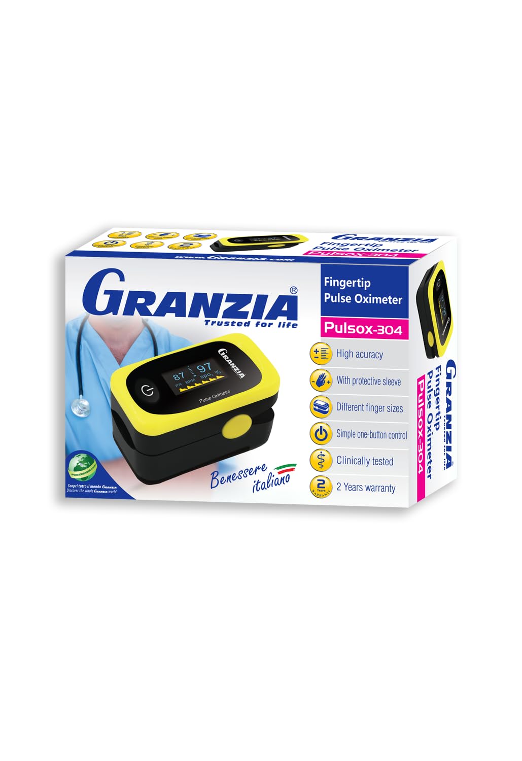 Granzia Pulsox-304 Oxygen Meter