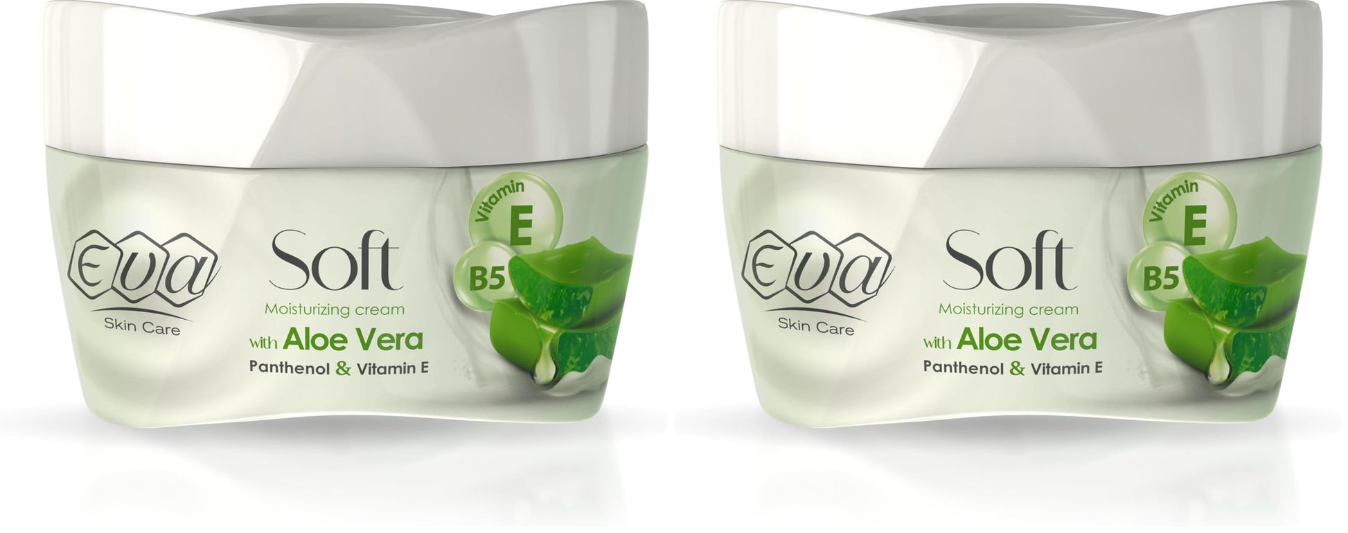 Eva Soft Moisturizing Cream with Aloe Vera, Panthenol & Vitamin E 50 Gm (Pack of 2)