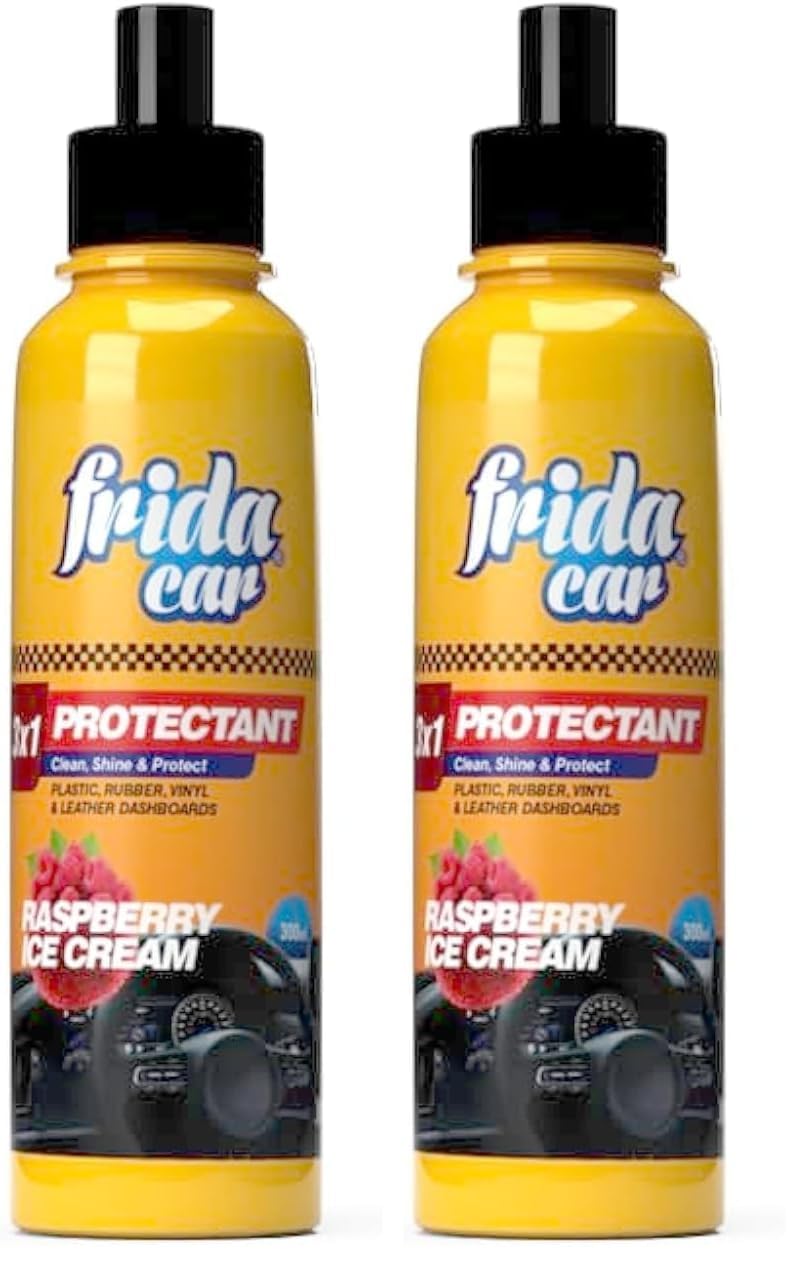 Frida 3 in 1 Car Protectant, Raspberry Icecream - 300 ml (Pack of 2)