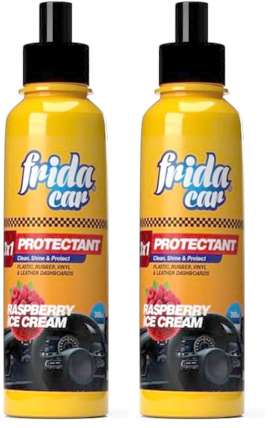 Frida 3 in 1 Car Protectant, Raspberry Icecream - 300 ml (Pack of 2)