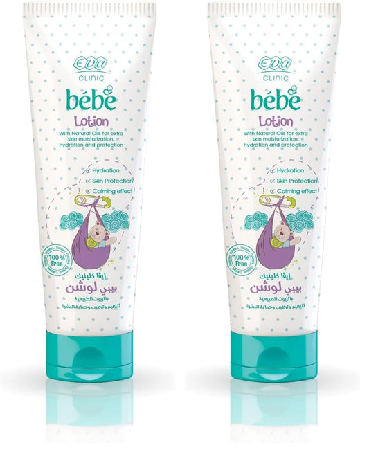 Eva Clinic Bébé Eva Clinic Bebe Lotion with Natural Oils - 200 ml (Pack of 2)