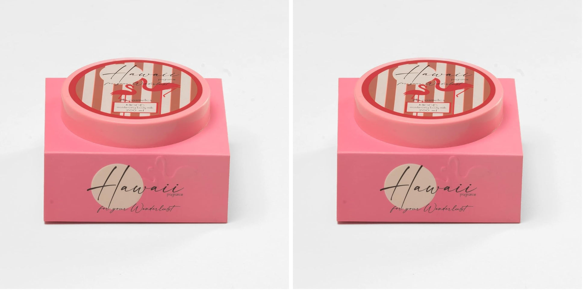 MOOD hawaii body milk 200ml will leave your skin soft and smelling all day - pink (Pack of 2)