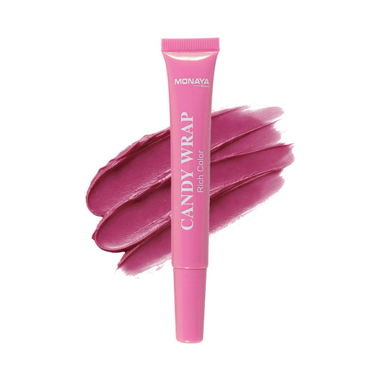 Monaya G015 Candy Wrap Lip Gloss – Rich Glossy Finish for Fuller, Healthy-Looking Lips, Smooth Non-Sticky Formula with Intense Color, Hydrating & Comfortable Feel (G104)