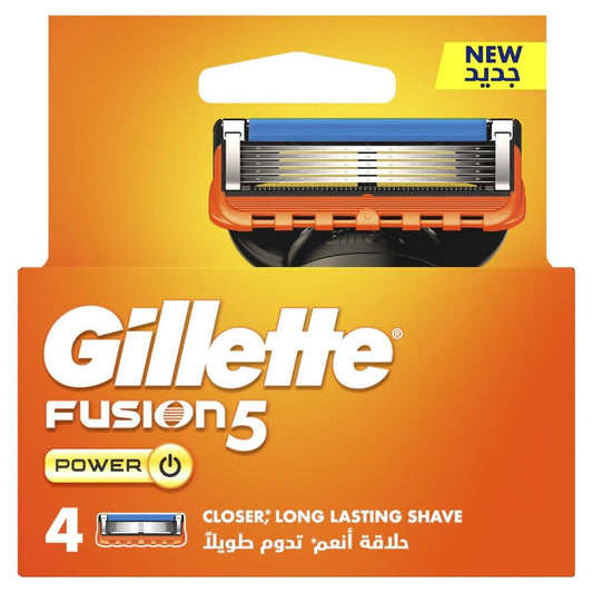 Gillette Fusion5 Power Razor Blade Refills – Packaging May Vary – Pack of 4