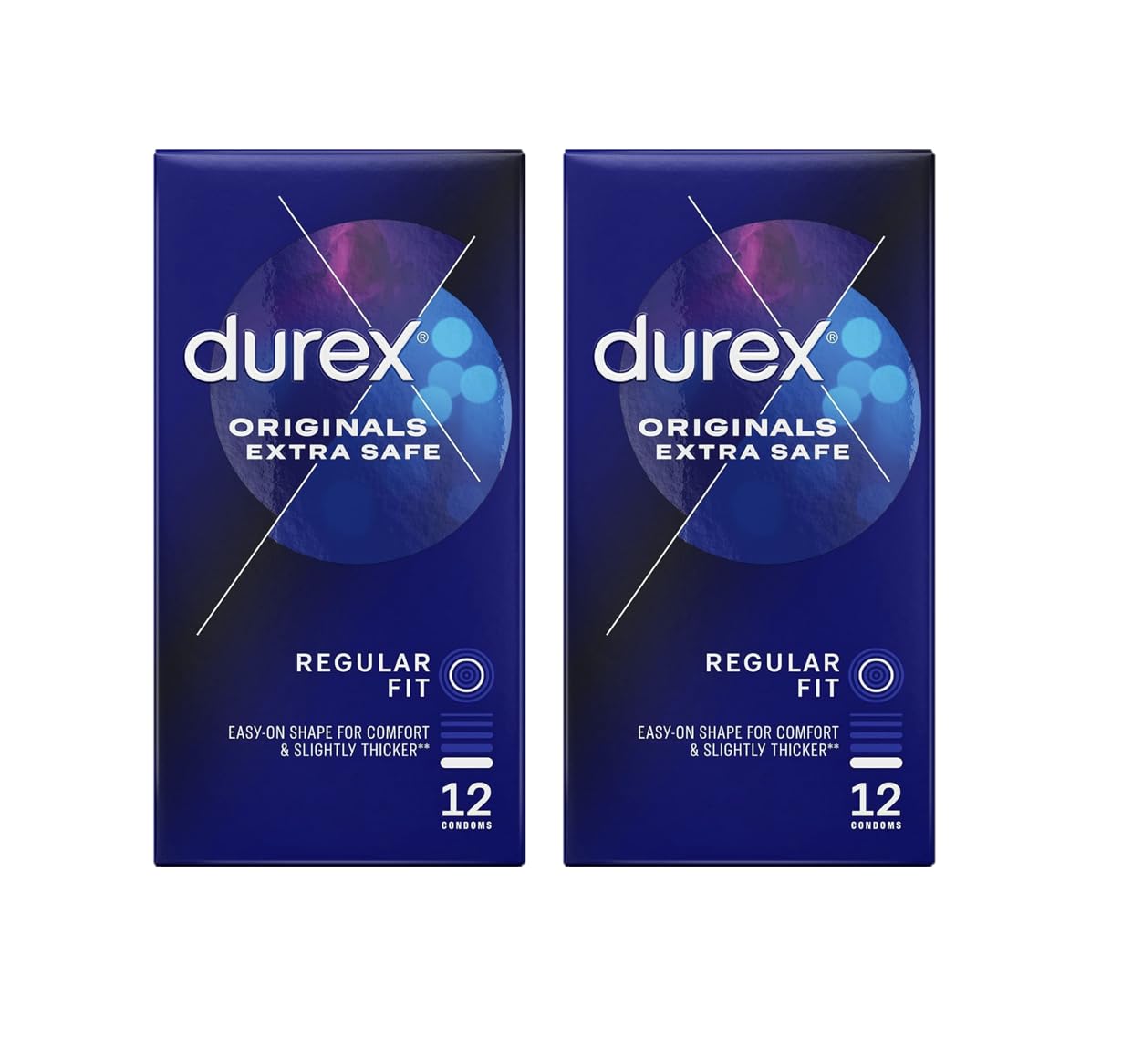 ​Durex Extra Safe Condoms, Pack of 2 Pieces (2 x 12 Condom)