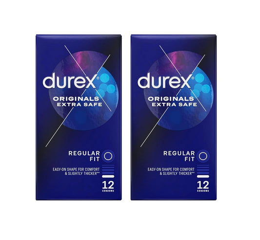 ​Durex Extra Safe Condoms, Pack of 2 Pieces (2 x 12 Condom)