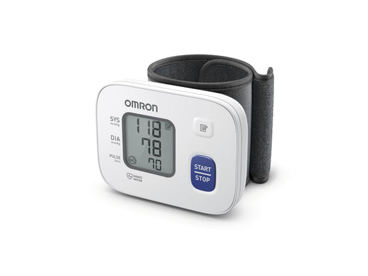 Omron Wrist Blood Pressure Monitor Rs2 - Automatic, White