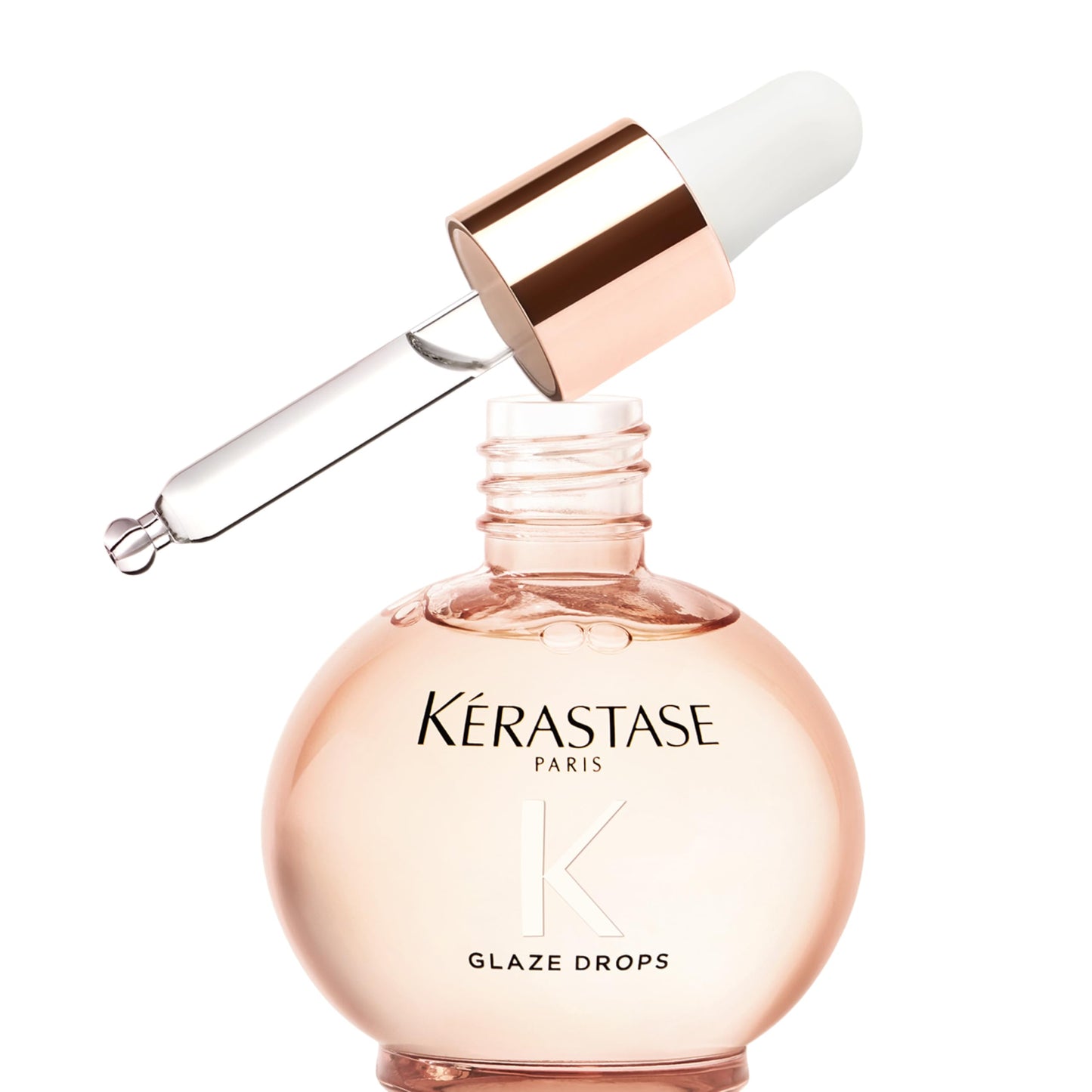 KÉRASTASE Gloss Absolu Glaze Drops Serum - 45ml Concentrated Hair Treatment for Instant High Gloss, Luminous Radiance, and Ultra-Smoothness. Achieve a Polished Finish Without Weighing Hair Down