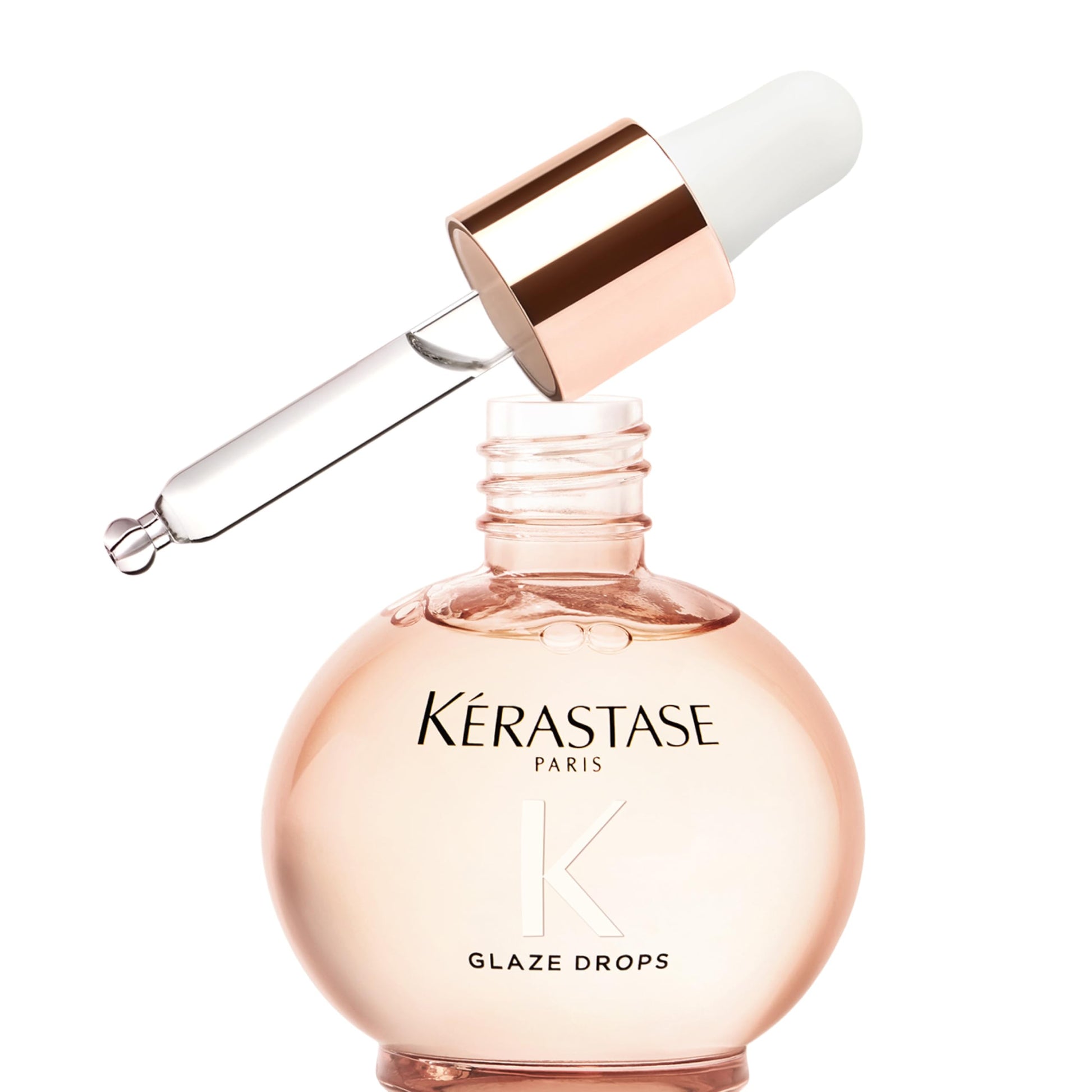 KÉRASTASE Gloss Absolu Glaze Drops Serum - 45ml Concentrated Hair Treatment for Instant High Gloss, Luminous Radiance, and Ultra-Smoothness. Achieve a Polished Finish Without Weighing Hair Down