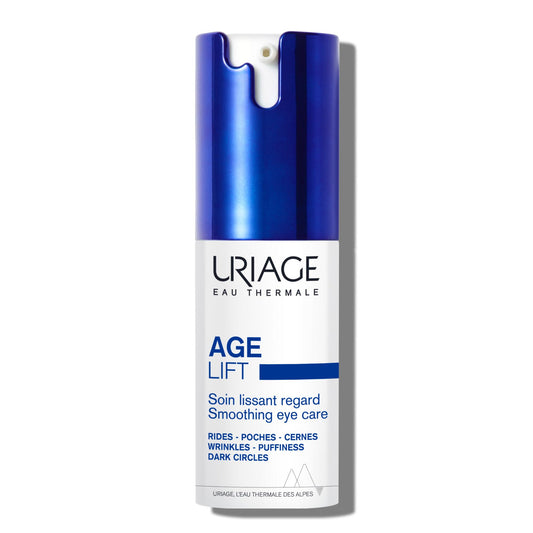 Uriage Age Lift Anti-aging Eye wrinkles cream, puffiness & dark circles with RETINOL & HYALURONIC ACID, 3x less wrinkles & increased firmness. Silky eye care, Fragrance Free,Ophthalmologically Tested