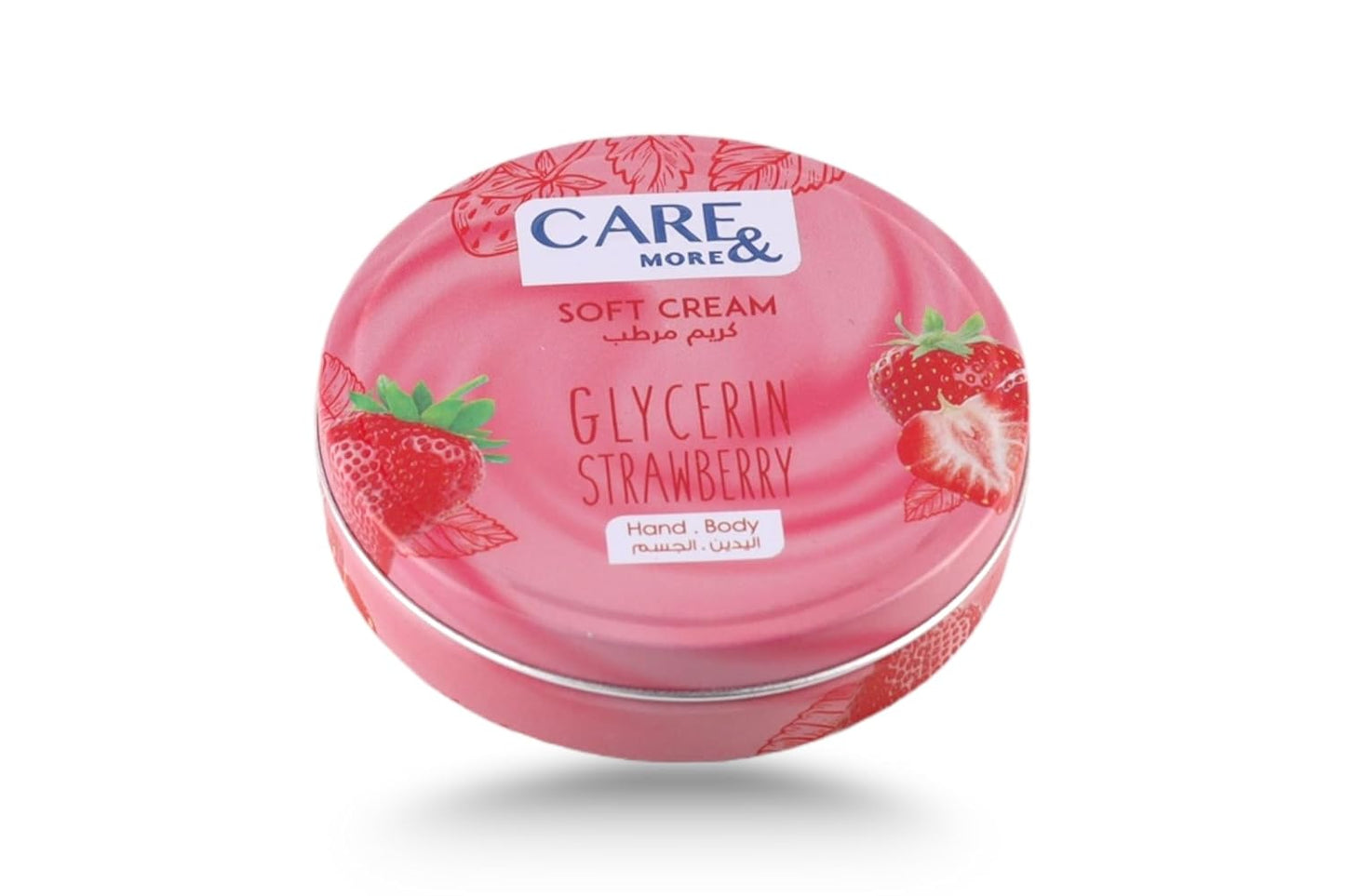 Care & More soft Cream for body (glycerin & Strawberry) 125 Ml