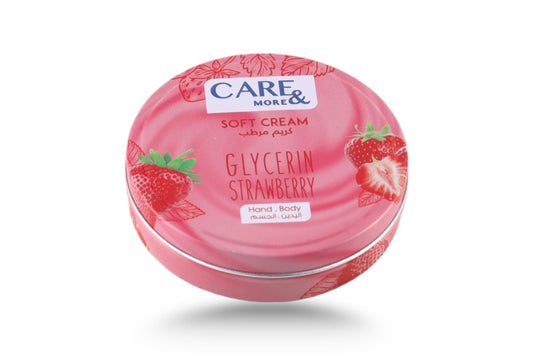 Care More soft Cream for body (glycerin & Strawberry) 125 Ml