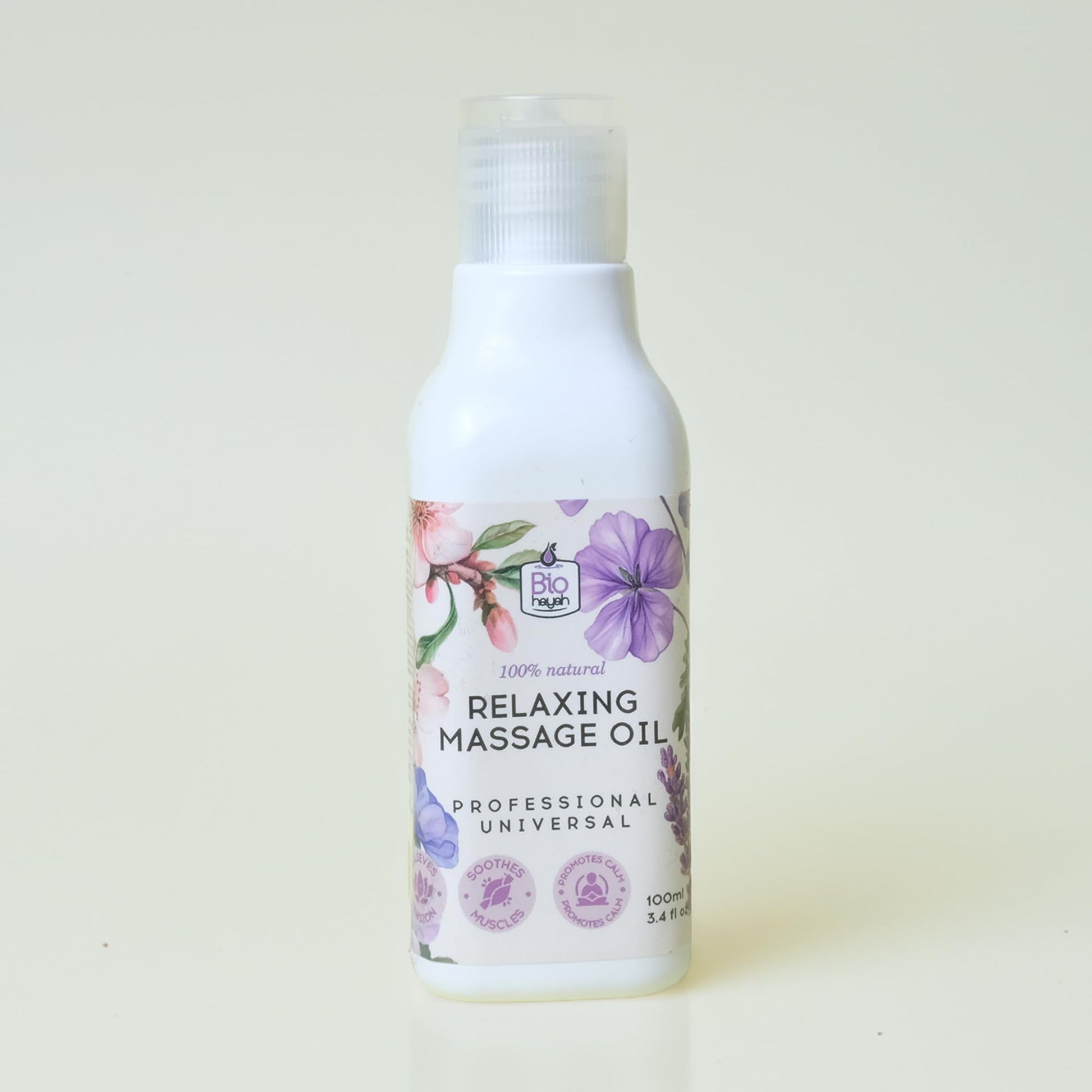 BioHayah Relaxing Massage Oil 100 ml – Soothes Muscles & Calms the Senses