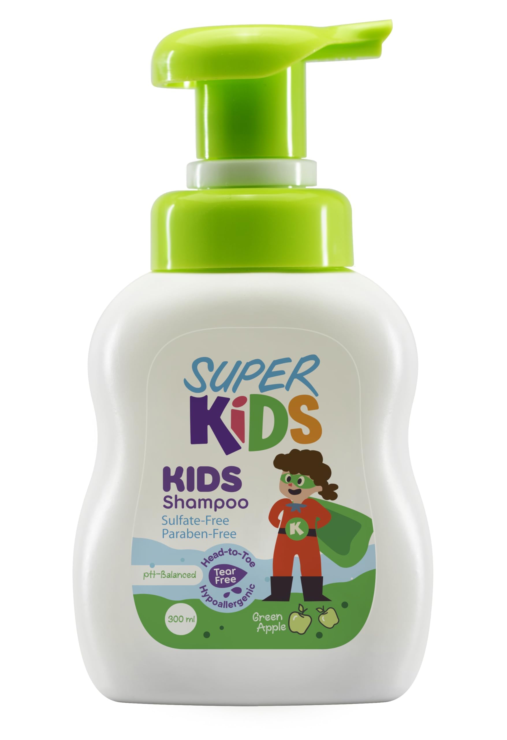 super kids Shampoo 300 ml- Green Apple