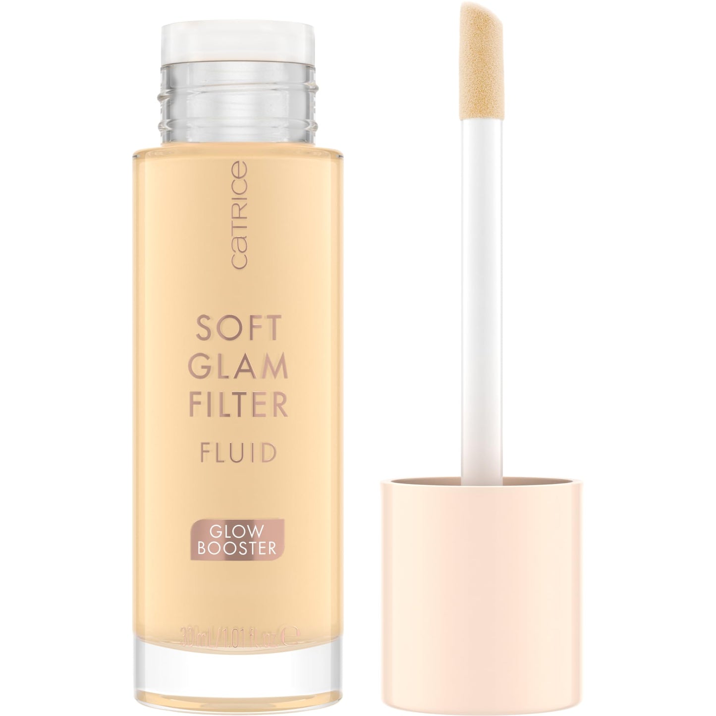 Catrice Soft Glam Filter Fluid, Base, No. 010, Nude, Nourishing, Natural, Shiny, Radiant, Vegan, Oil-Free, Perfume Free, Alcohol-Free, Pack of 1 (30 ml)