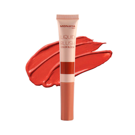 Monaya S008 Instant Liquid Blush – Lightweight Liquid Formula with Natural Glow, Seamless Blend, Buildable Color from Soft to Bold, Long-Lasting Wear (S203)