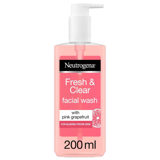 Neutrogena Face Wash, Visibly Clear, Pink Grapefruit, 200ml