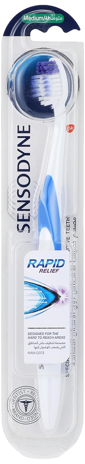 Sensodyne Rapid Action Toothbrush for Sensitive teeth- Medium