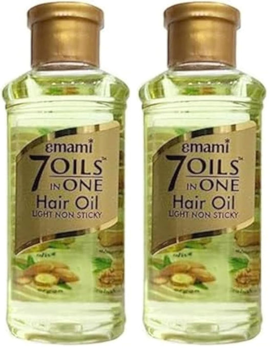 Emami 7 In 1 Non Sticky Hair Oil -19ml (Pack of 2)