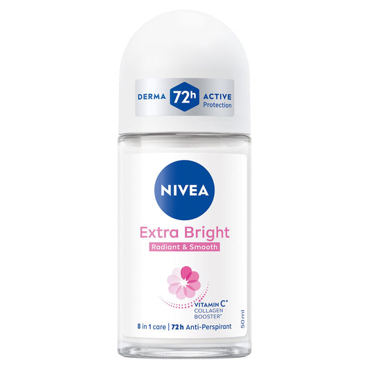 NIVEA Antiperspirant Roll-on for Women, 48h Protection, Natural Radiance, 50ml