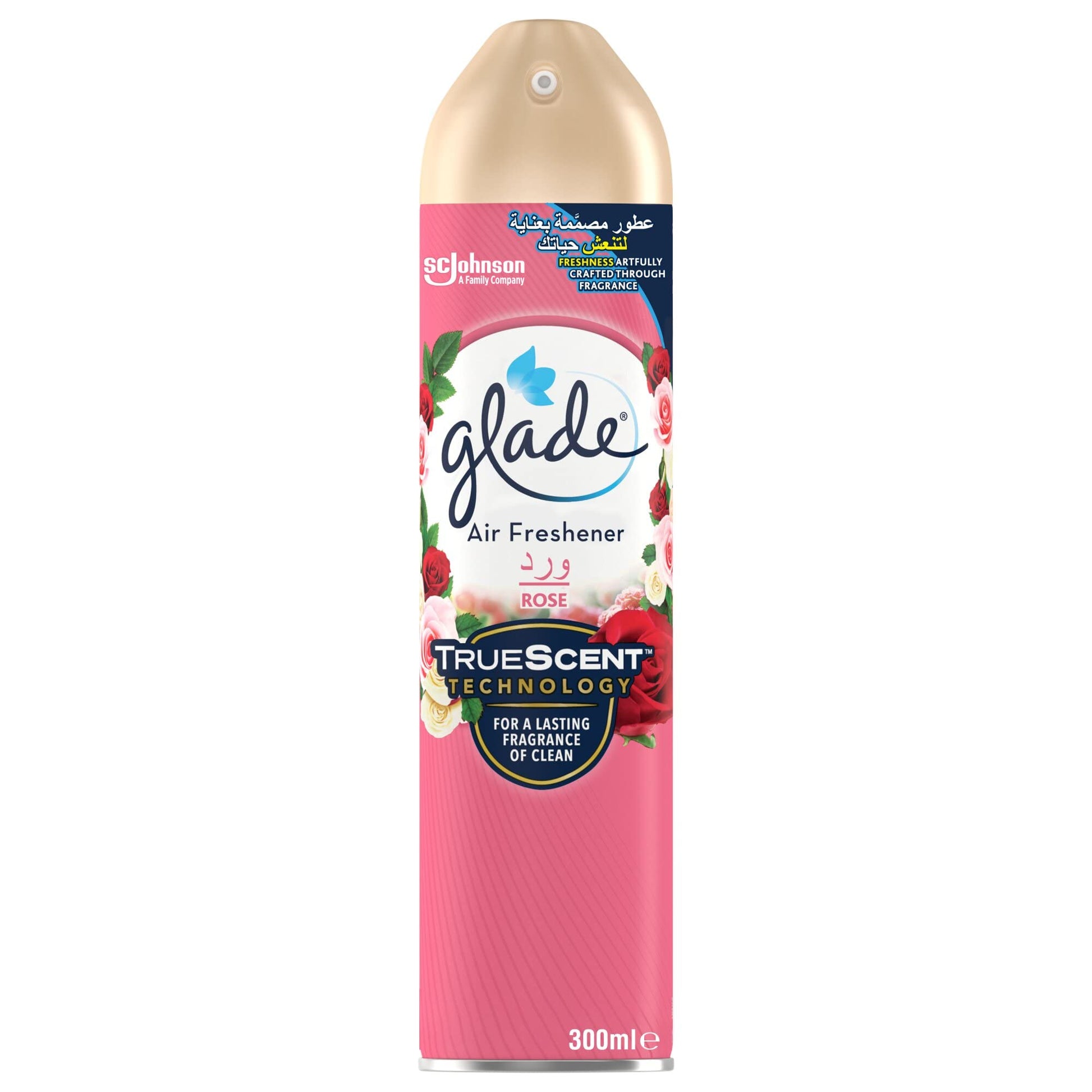 Glade Air Freshener Spray, Rose, 300 ml