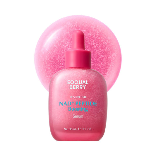 Eqqual Berry EQQUALBERRY NAD+ Peptide Boosting Smoothie Serum 30ml | Rejuvenating Facial Serum with NAD+, Peptides & Antioxidants for Firmness, Radiance & Hydration