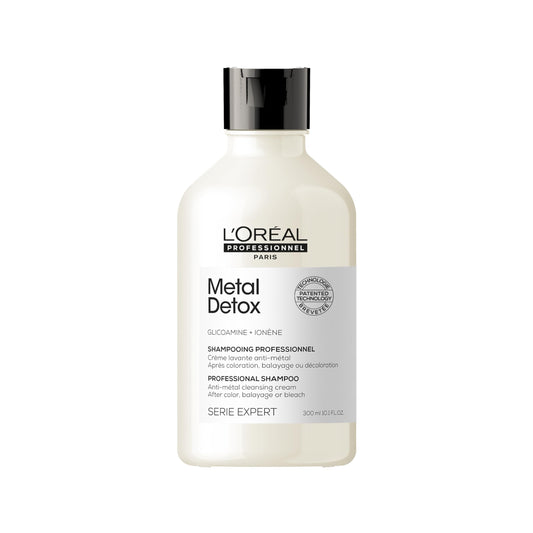 L’Oréal Paris L’Oréal Professionnel | Metal Detox Shampoo | Sulfate-Free | For Soft & Shiny looking hair | For Colored, Damaged & All Hair Types | Hard Water-Resistant | With Glicoamine | SERIE EXPERT | 300ml