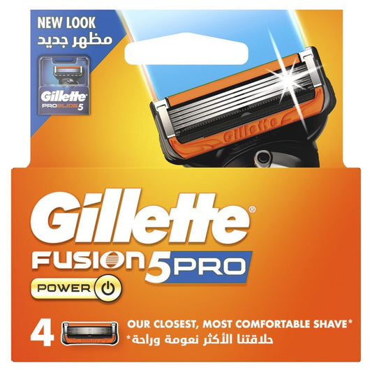 Gillette Fusion ProGlide Power Blade Refill - 4 Pieces