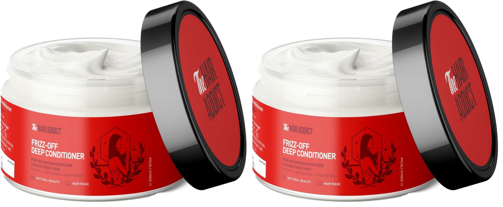 The Hair Addict Frizz Off Deep Conditioner 300Ml (Pack of 2)
