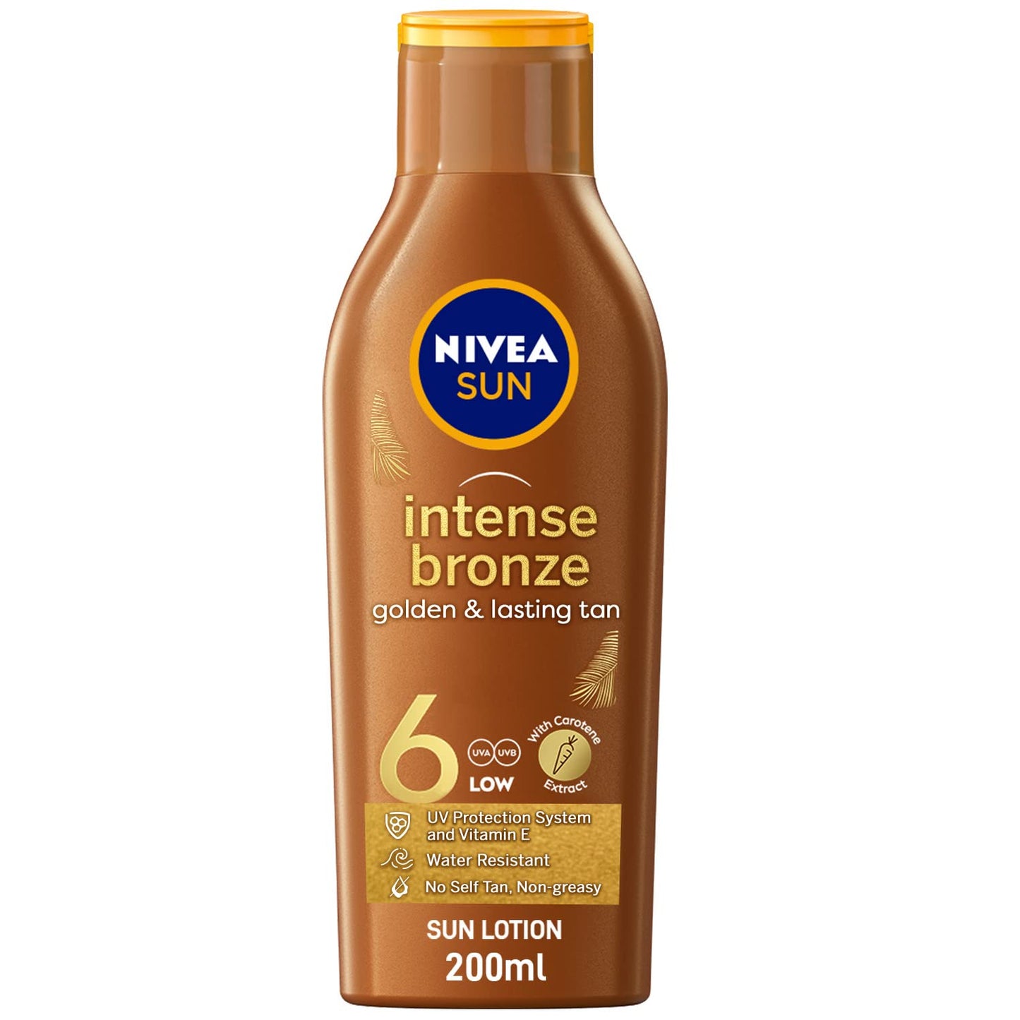 NIVEA SUN Tanning Lotion, Carotenne, Vitamine E, SPF 6, 200ml