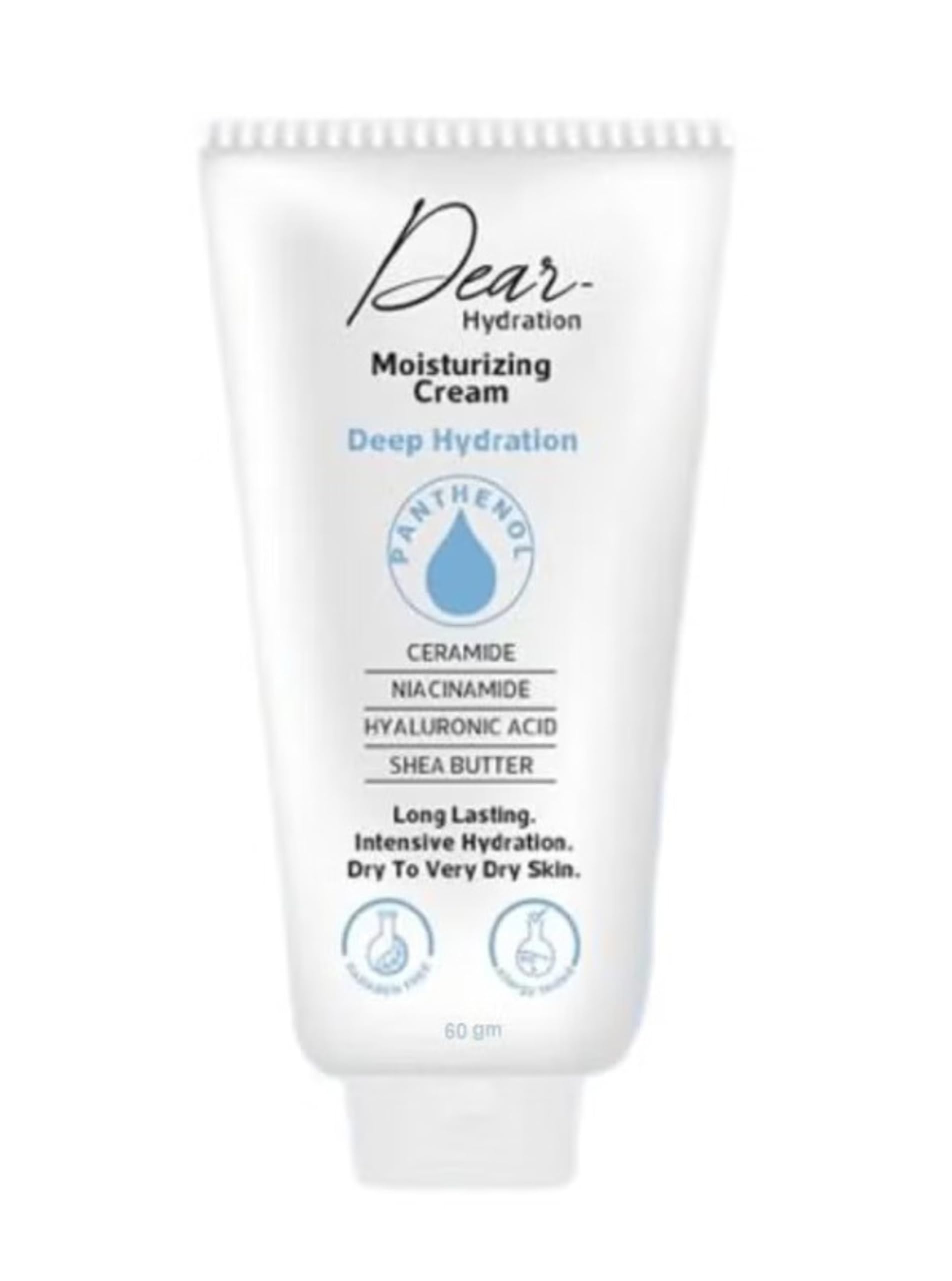 Dear HYDRATION MOISTURIZING CREAM 60 GM – | Long-Lasting Hydration | Nourishing and Protective | Skin Barrier Repair