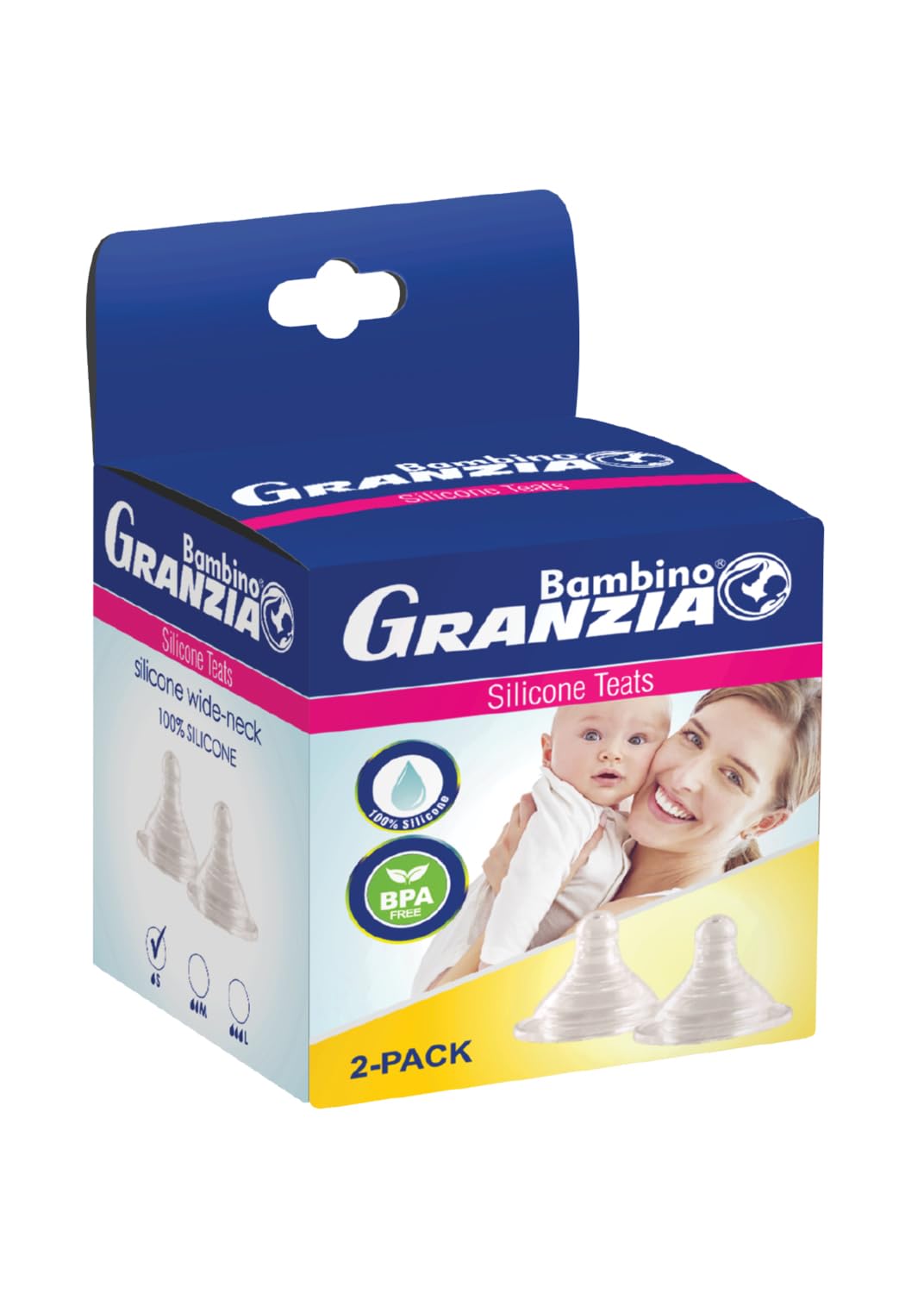 Granzia Baby Silicone Teats Small