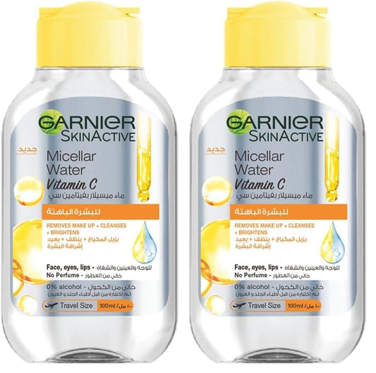 Garnier skinactive micellar cleansing water vitamin c 100 ml pack may vary (Pack of 2)