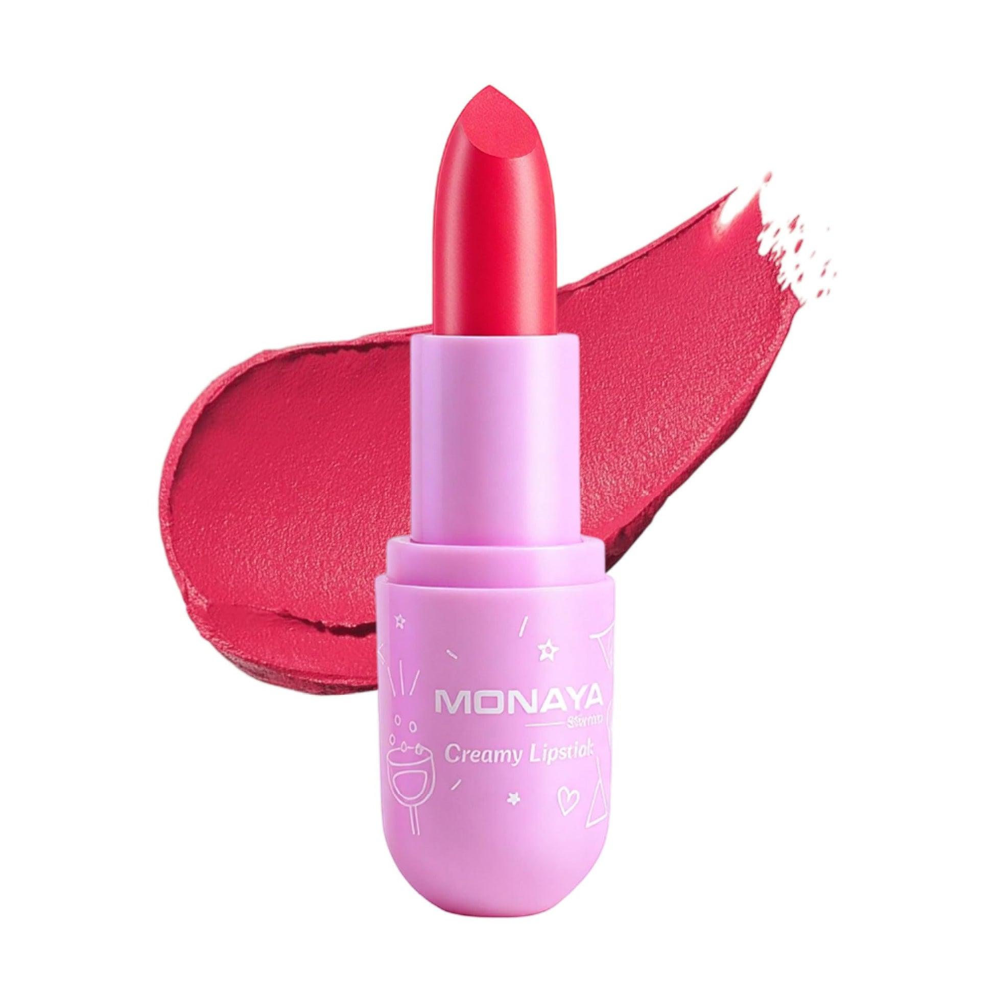 Monaya L009 Creamy Lipstick colors ,Mega Last High-Shine Lipstick Lip Color Nourishing High-Shine, Buildable & Blendable Creamy Color, Cruelty-Free & Vegan (L305#)