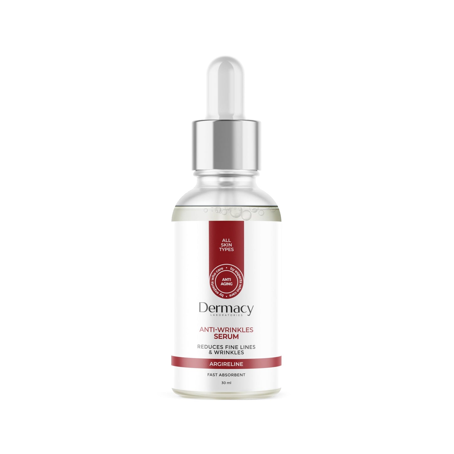 Dermacy Labs Argireline Anti-Wrinkle Serum 30 ml | Collagen-Boosting & Fine Line Reducing Formula | Firms, Smooths | Fragrance-Free, Dermatologist Tested