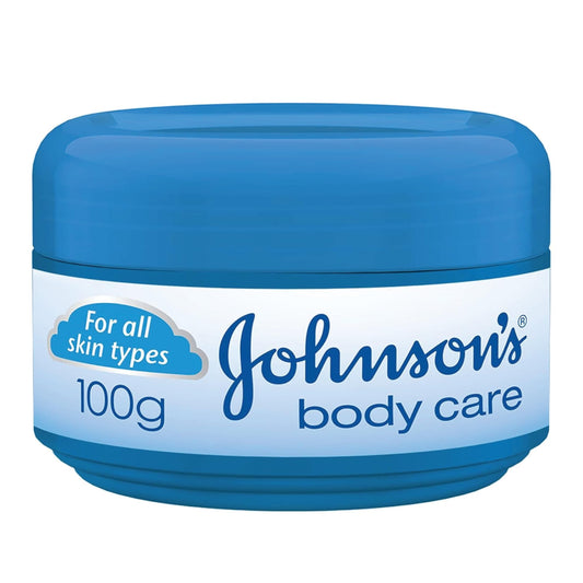 Johnson's Baby Johnson's Body Care Moisturizing Cream, 100g, Fast-Absorbing Formula for All Skin Types, Provides Long-Lasting Hydration and Softness, Daily Body Lotion