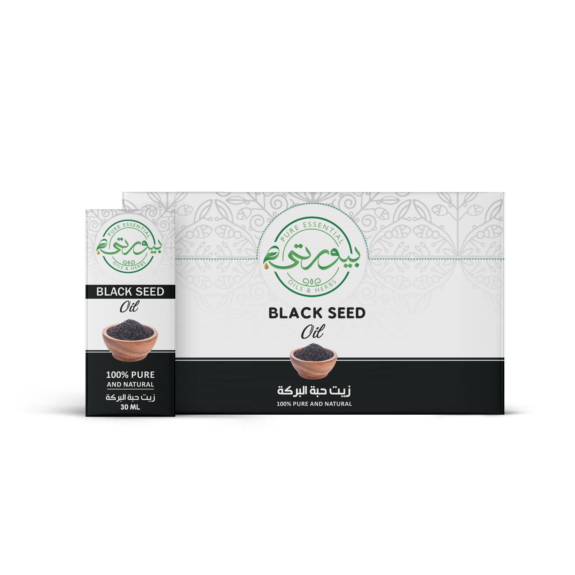 Purity Black Seed Oil, 100% Pure and Natural, Cold Pressed, for Hair Growth and Skin Nourishment, 30ml Each, Pack of 12