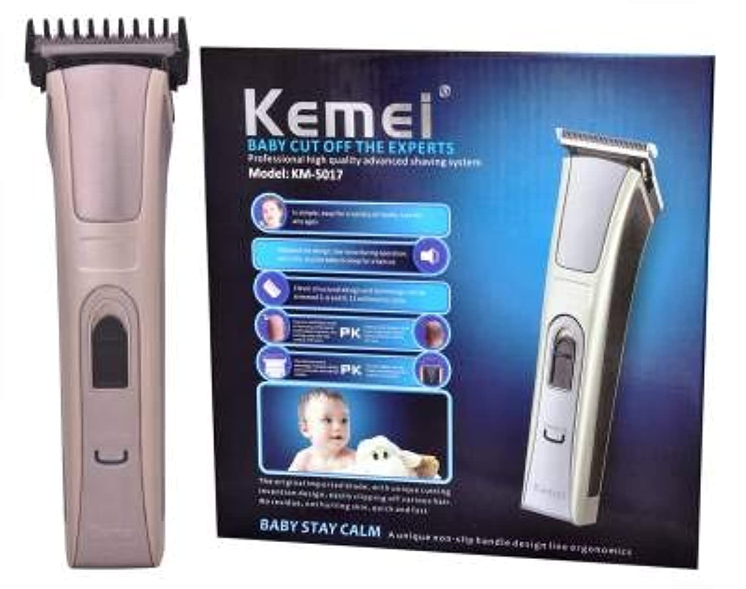 KEMEI KM-5017 Hair Trimmer for Men (Multicolor)