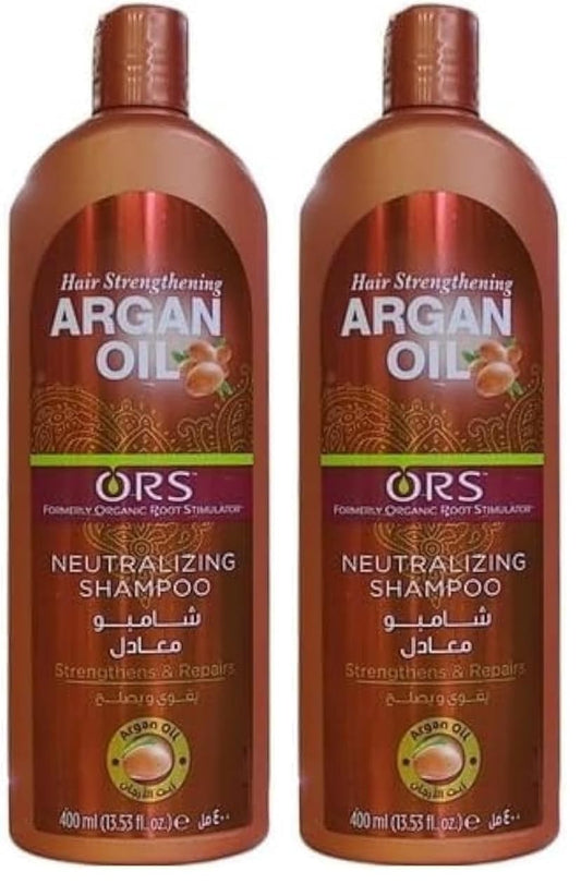 ORS Argan Oil Neutral Shampoo 400 ml (Pack of 2)
