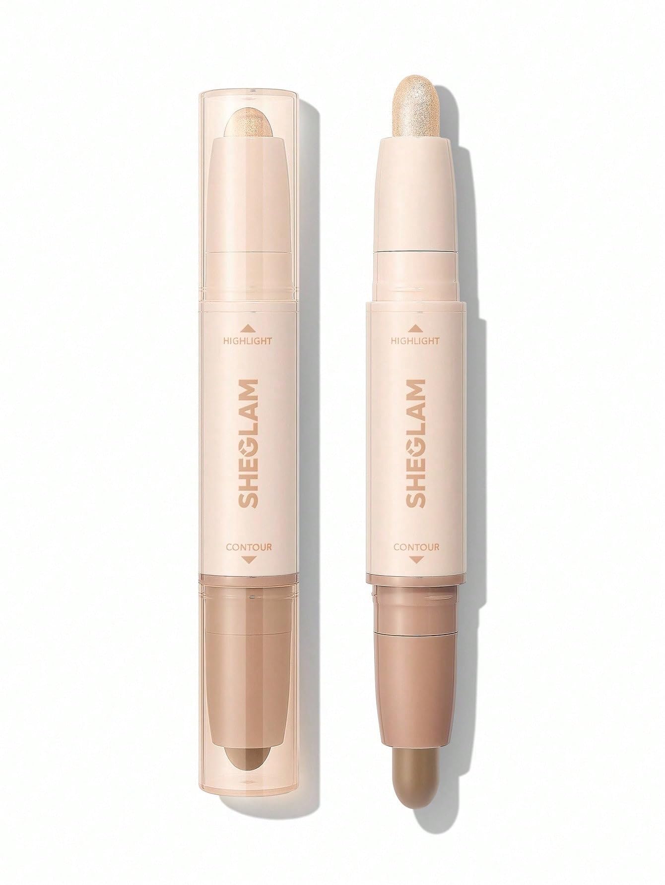 SHEGLAM 2 In 1 Contour & Highlight Stick Soft Tan 3.2g