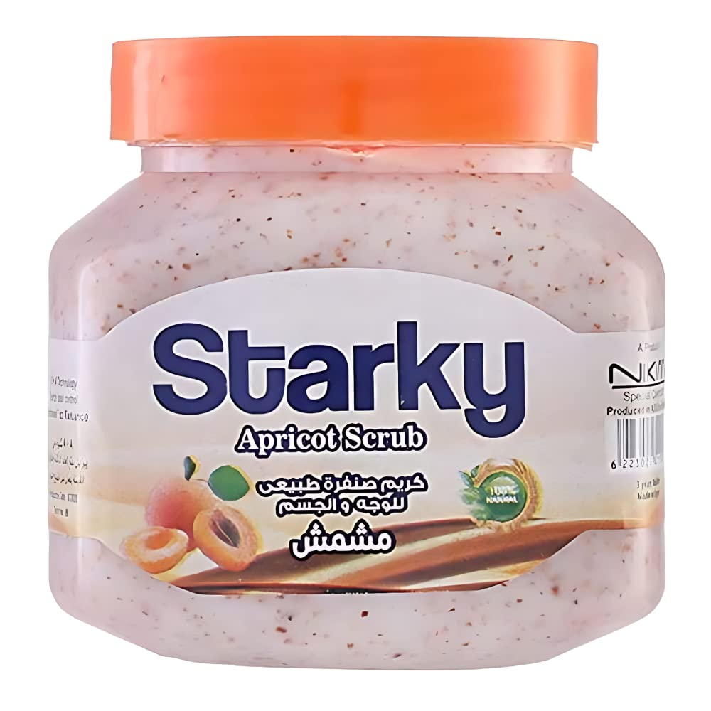 Starky natural scrub cream with apricot for face&body-300ml