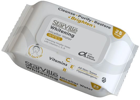 StarVille Whitening Micellar Water Wipes 25