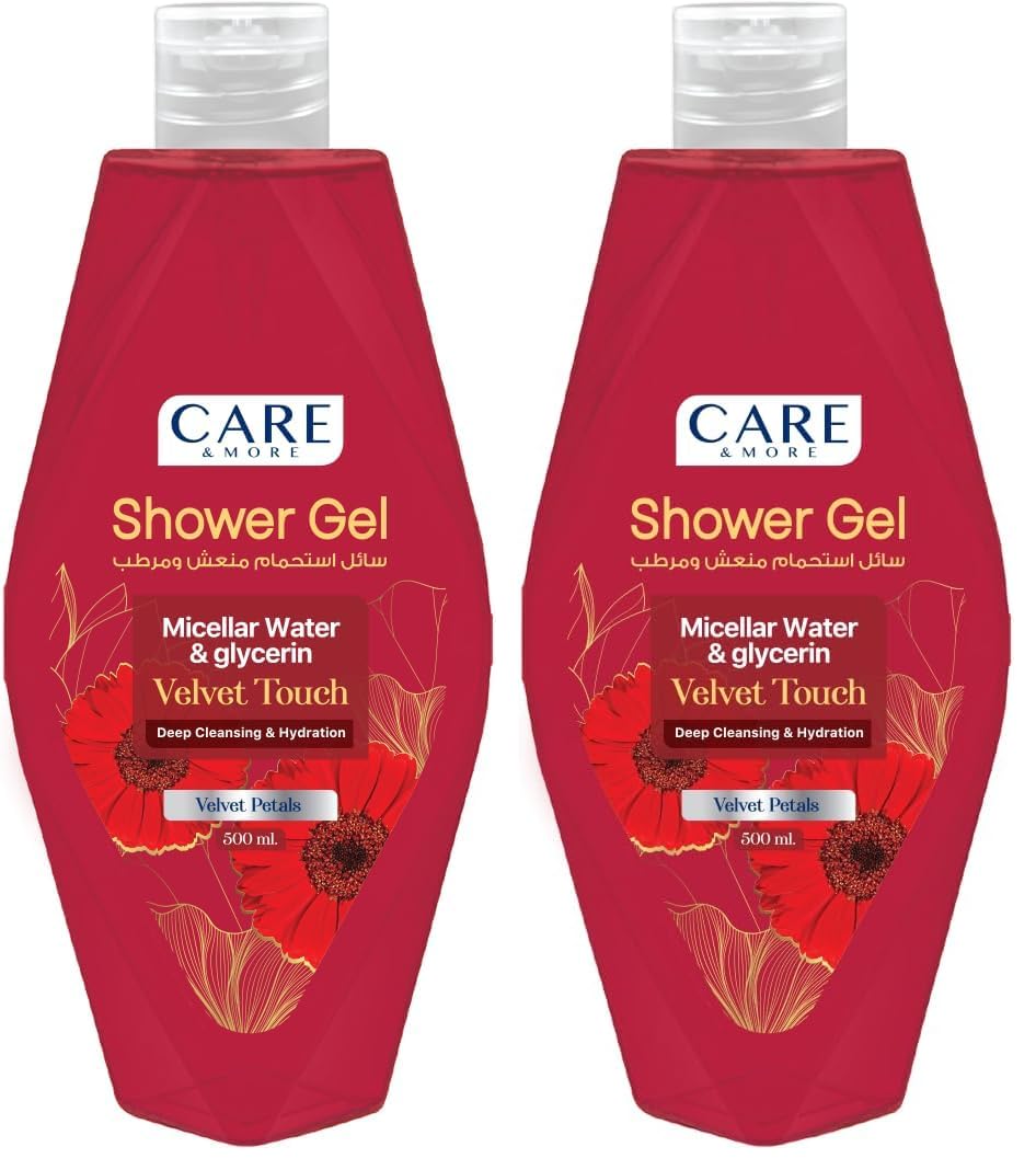 Care & More Velvet Touch Micellar Shower Gel 500 ml (Pack of 2)