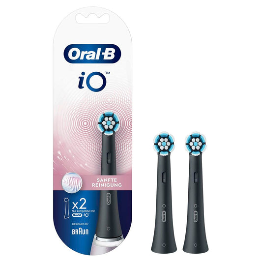 Oral-B Aufsteckb. iO sanfte Reinigu. 2er black