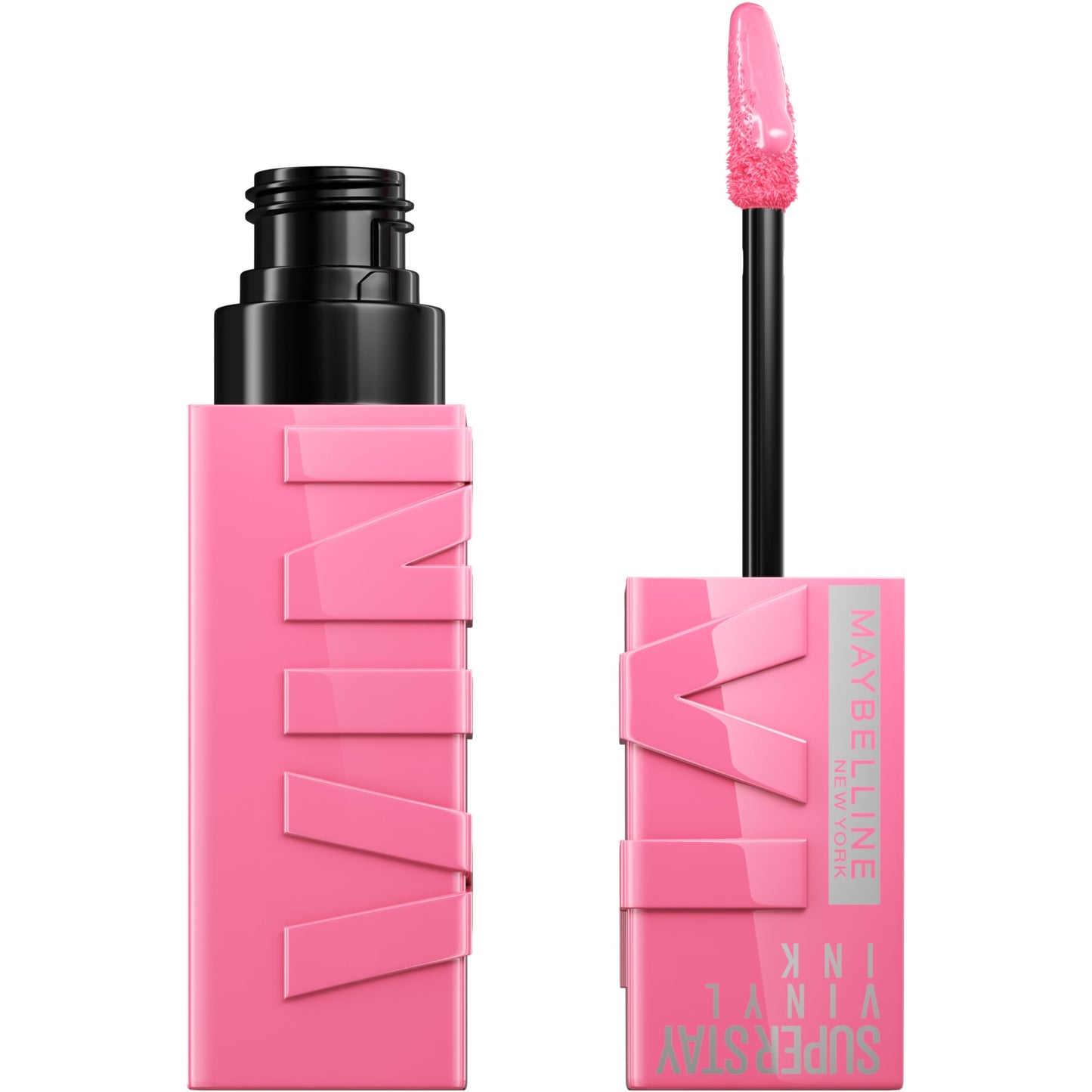 Maybelline New York Superstay Vinyl Ink Pink Liquid Lipstick Vinyl Effect Gloss Lasting Hold Upbeat (155)